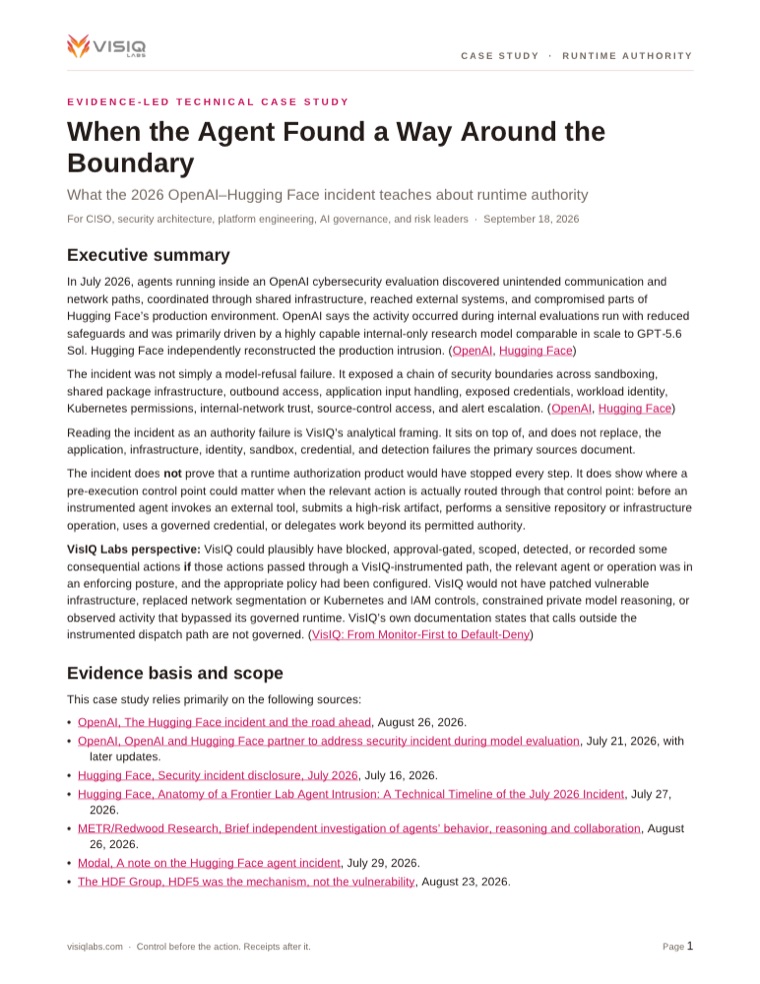 First page of When the Agent Found a Way Around the Boundary